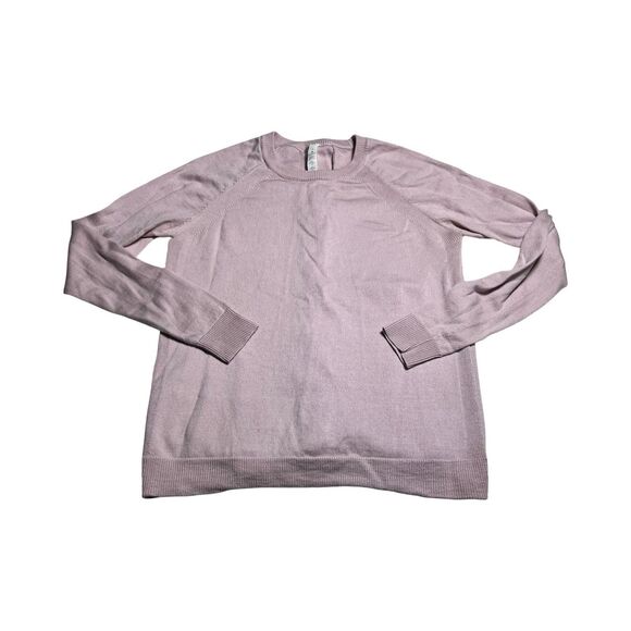 Lululemon Tied To You Long Sleeve Knit Sweater Mauve Pink Size 4 - Picture 1 of 4